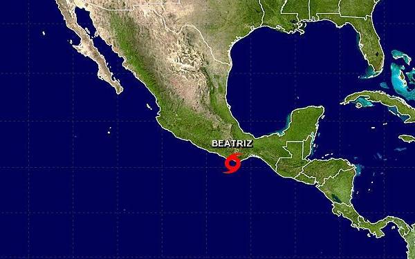 La tormenta tropical Beatriz se forma en el océano Pacífico