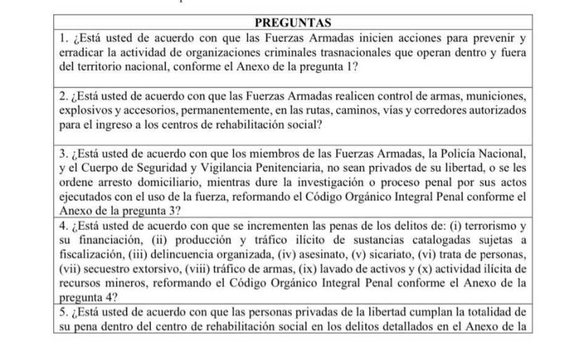 Daniel Noboa Se Ala Que La Consulta Popular Tiene Tres Objetivos