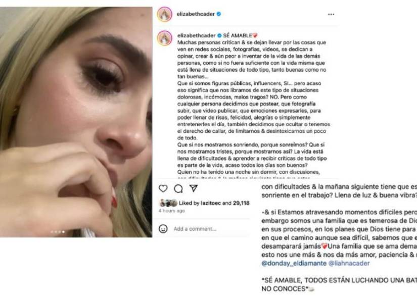 Este jueves 16 de mayo la salvadoreña abrió su corazón en Instagram