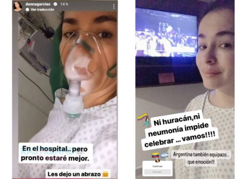 La actriz compartió por historias de Instagram brevemente lo ocurrido en su salud