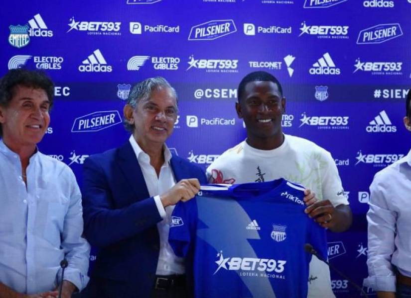 Bryan Angulo salió de Emelec a finales del 2023.