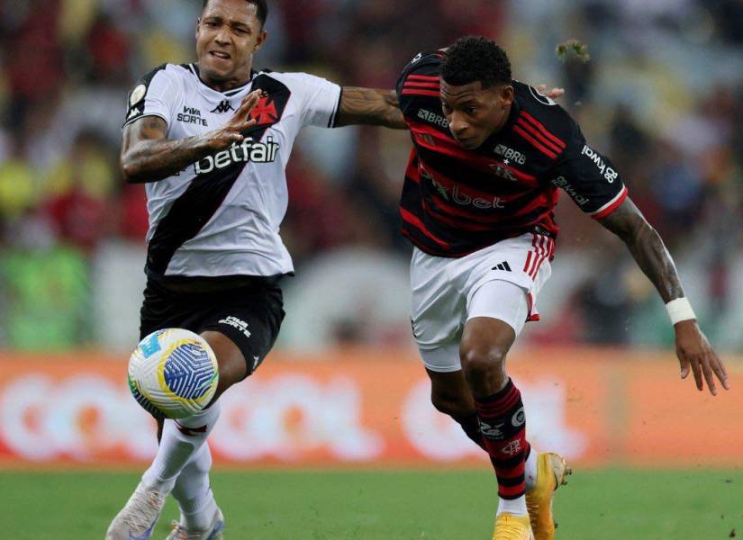 Gonzalo Plata debutó con el Flamengo ante el Vasco da Gama.