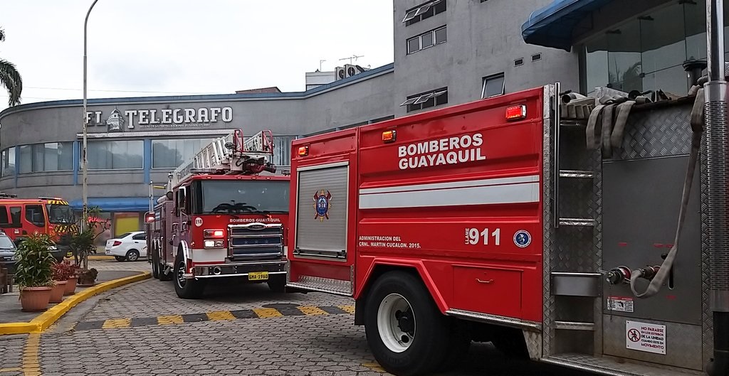 Equipo activó alarma de incendio en diario El Telégrafo