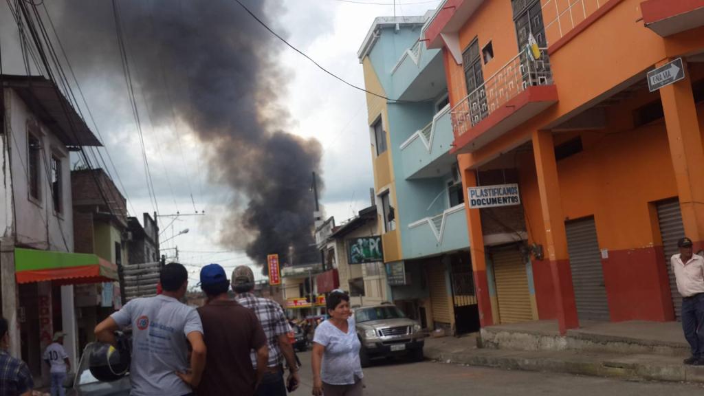 Un incendio en Tosagua deja 6 casas completamente quemadas