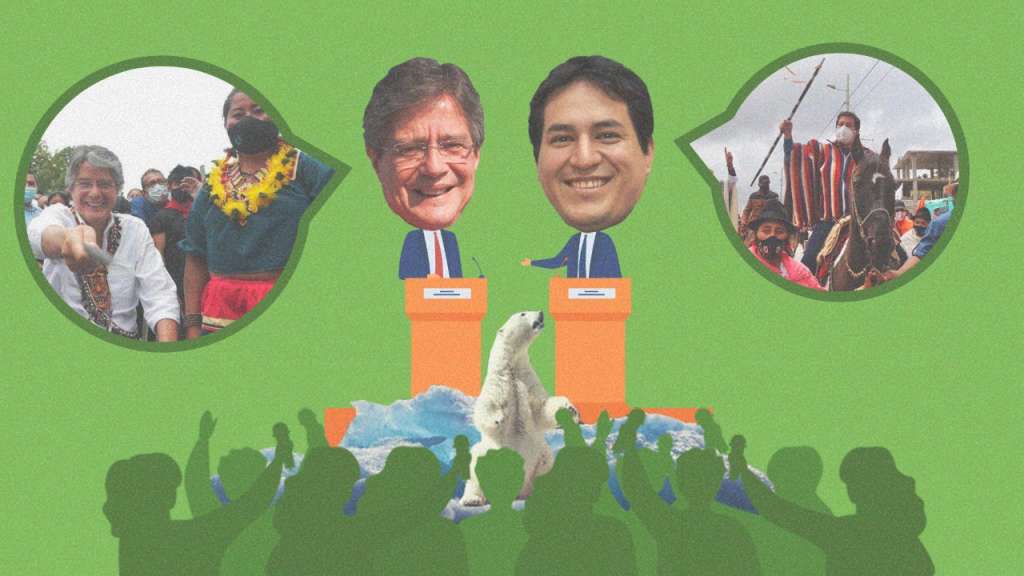 Arauz y Lasso en busca de ganarse al electorado ecologista