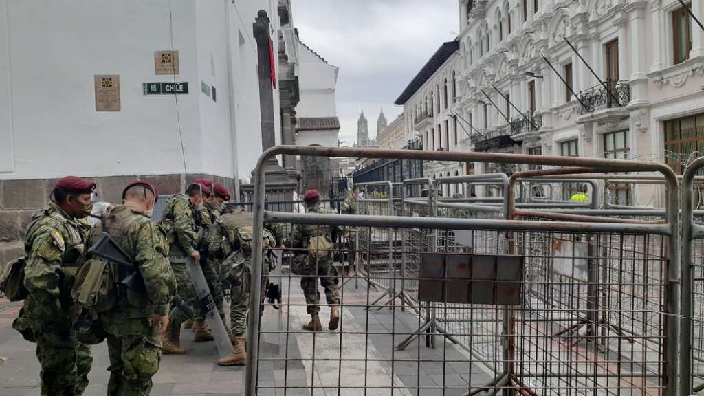 Blindan Palacio de Carondelet ante anuncio de protestas en Quito