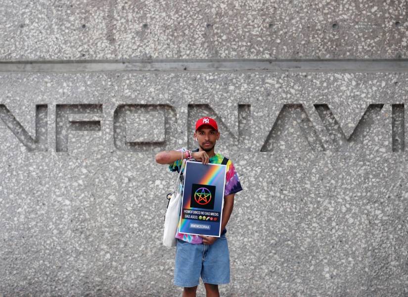 Un integrante de colectivos LGBTI de México