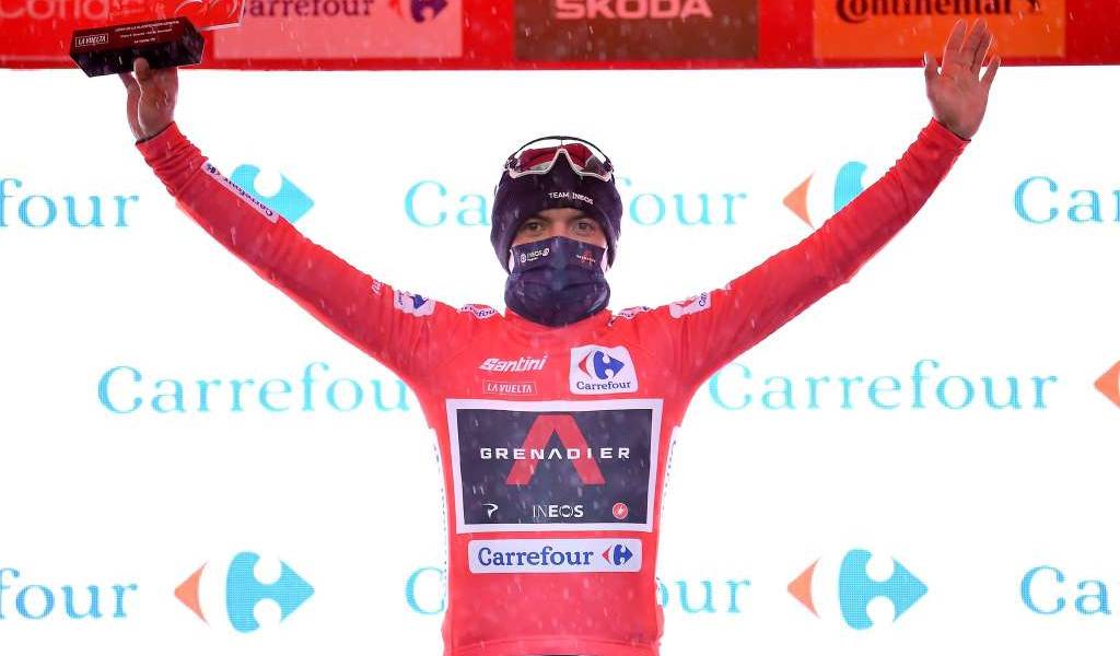 Carapaz pondrá el maillot rojo en juego en la única contrarreloj de la Vuelta