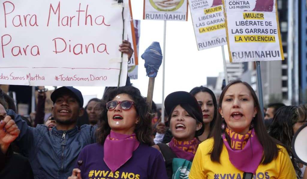 Marchas en Guayaquil y Quito protestaron contra la violencia de género en Ecuador