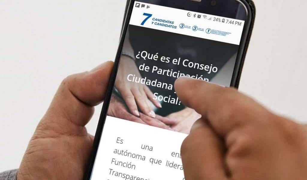 CNE activa sitios web para consulta de candidaturas