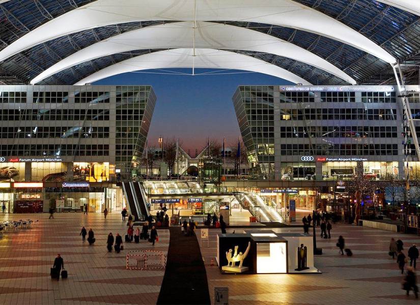Imagen referencial de interior del aeropuerto de Múnich.