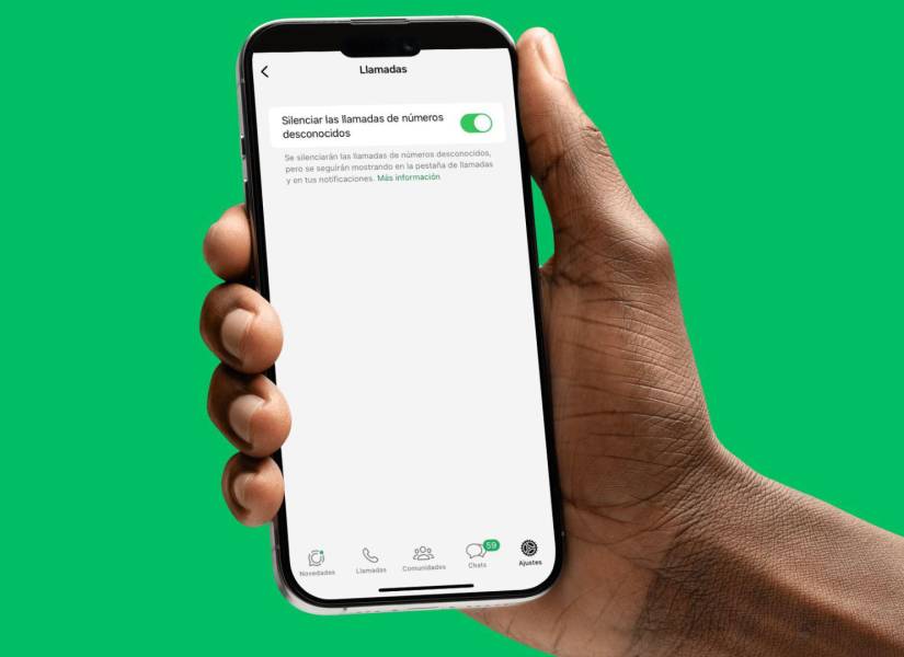 Imagen referencial de silenciar llamadas de WhatsApp en un iPhone.