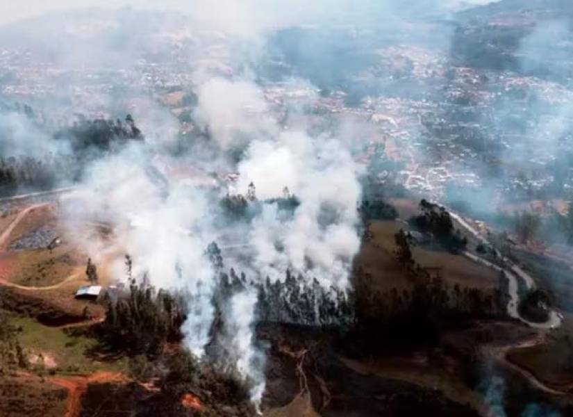 Incendio Forestal en Perú