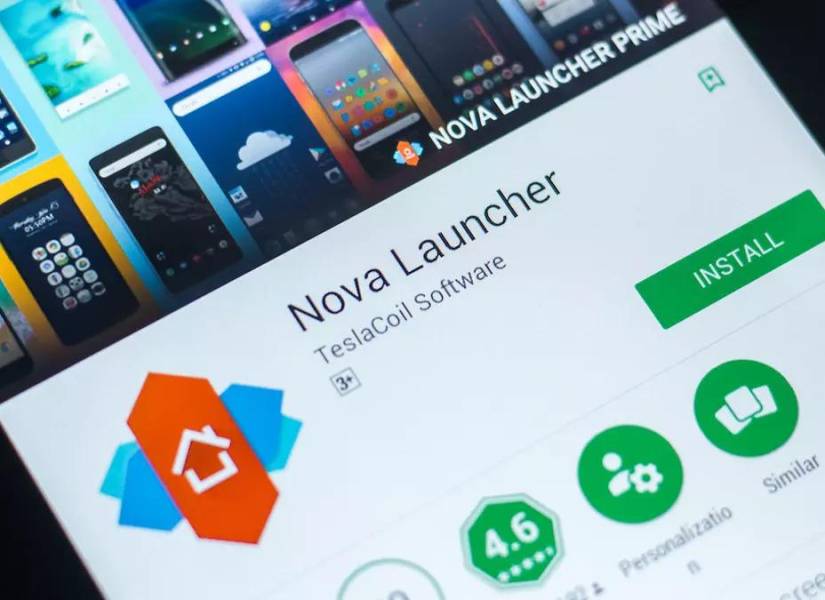 Imagen referencial de la aplicación Nova Launcher.