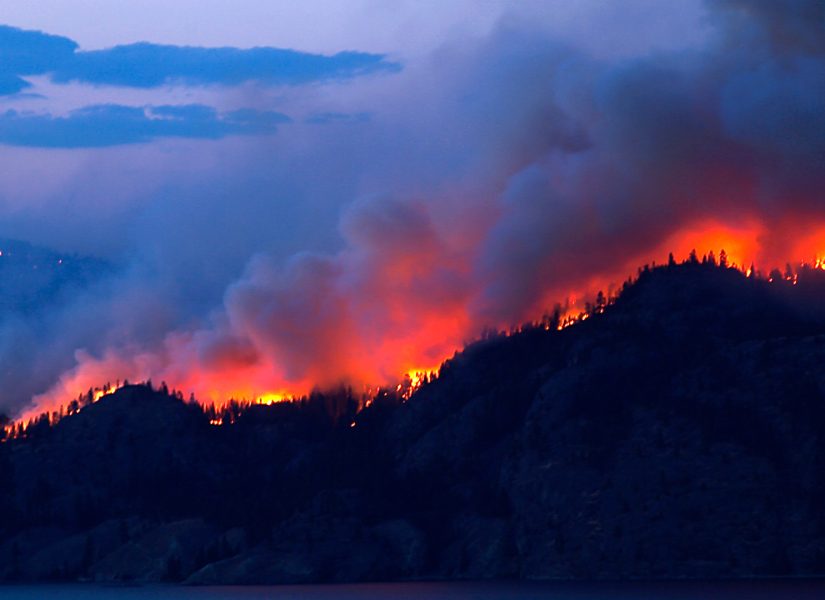 Foto referencial de un incendio forestal