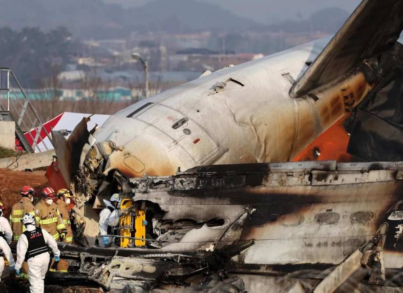 Accidente aéreo en Corea del Sur.