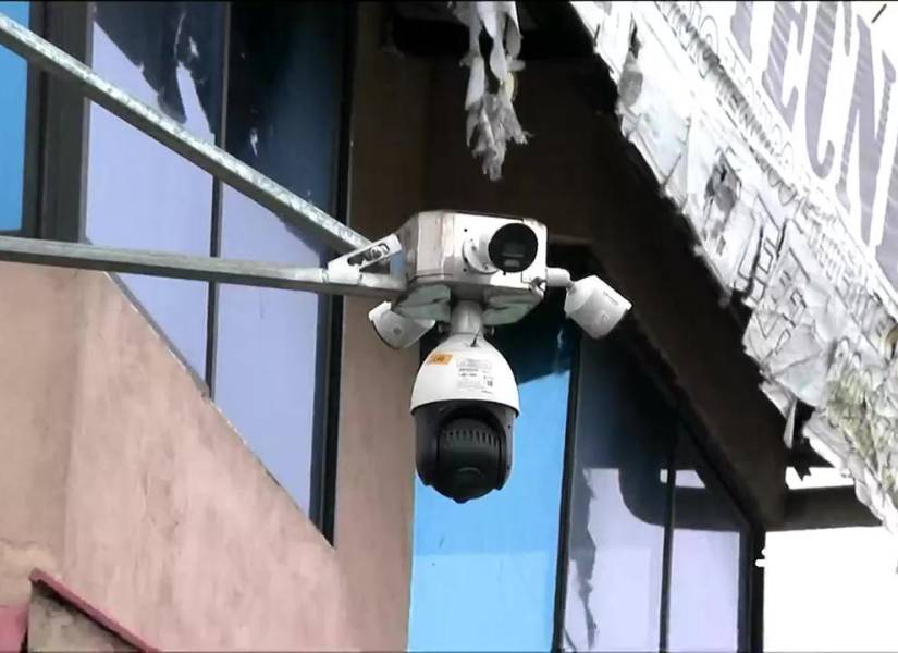 Imagen de una cámara de seguridad de Guayaquil.