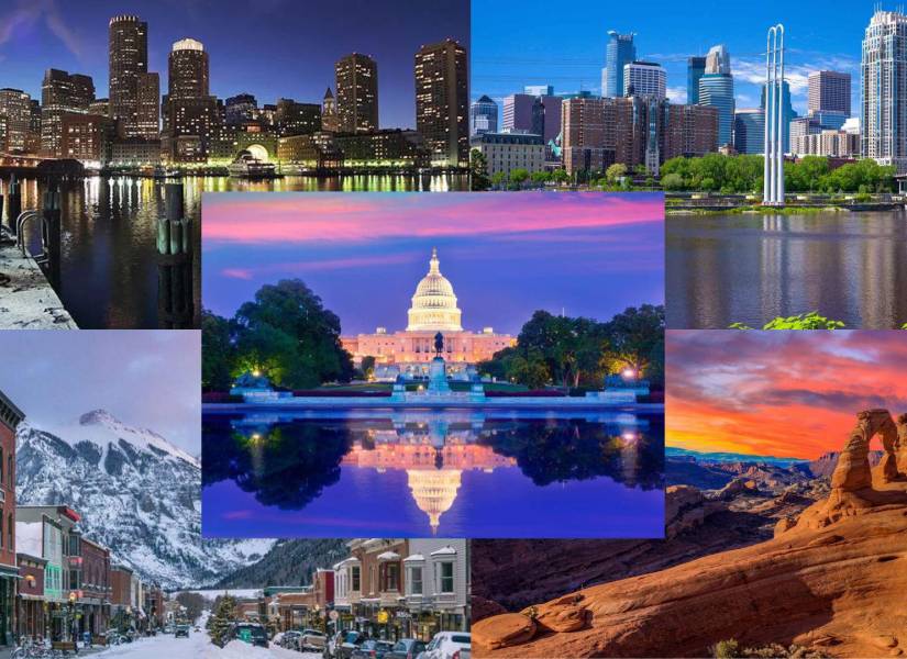 Imagen referencial de los cinco mejores estados para vivir y trabajar en EE.UU.