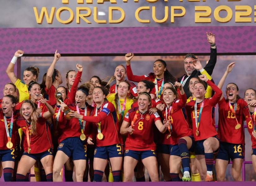 España, celebrando el título mundial.