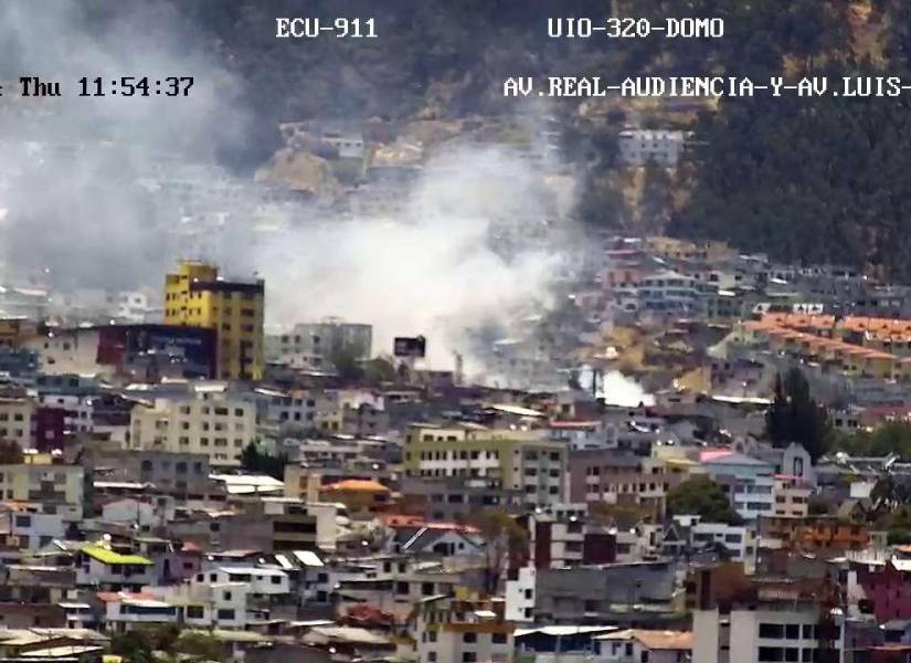 El incendio en el sector de El Condado.