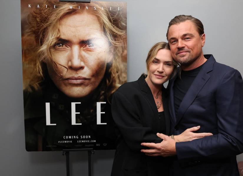 Imagen de Kate Winslet y Leonardo Dicaprio en su reencuentro.