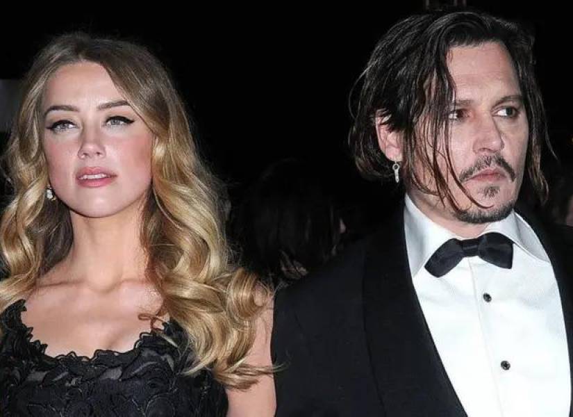 Fotografía de Amber Heard y Johnny Depp