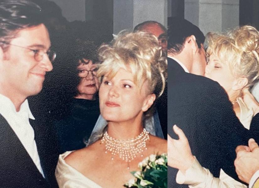 Hugh Jackman y su exesposa, Deborra-Lee Furness en su boda.