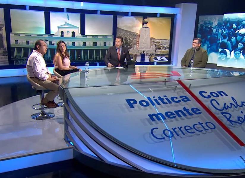 Set de POLÍTICAMENTE CORRECTO, programa de análisis, periodismo y conclusiones