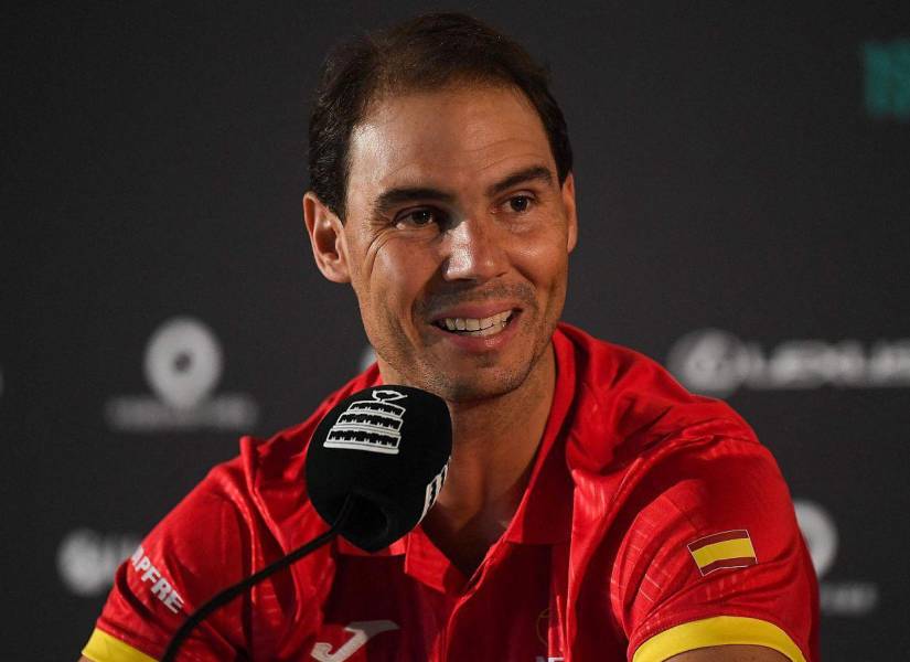 Rafael Nadal en la rueda de prensa previa a las finales de Copa Davis