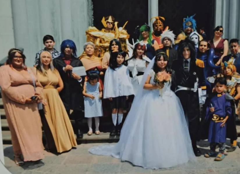 Boda con temática otaku celebrada el pasado 5 de octubre en León, México.