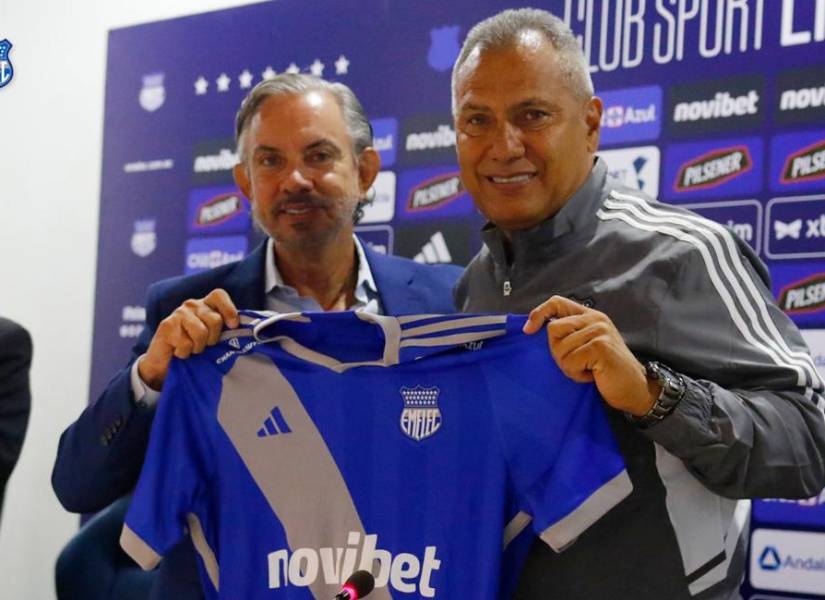 Hernán Torres fue presentado como nuevo entrenador de Emelec en junio del 2023.