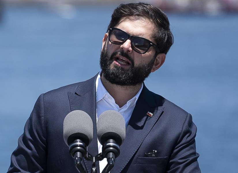 Fotografía de archivo del pasado 21 de diciembre dell presidente de Chile, Gabriel Boric, durante un acto oficial en Valparaíso.