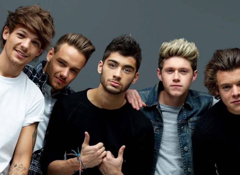 Imagen promocional de la banda One Direction.