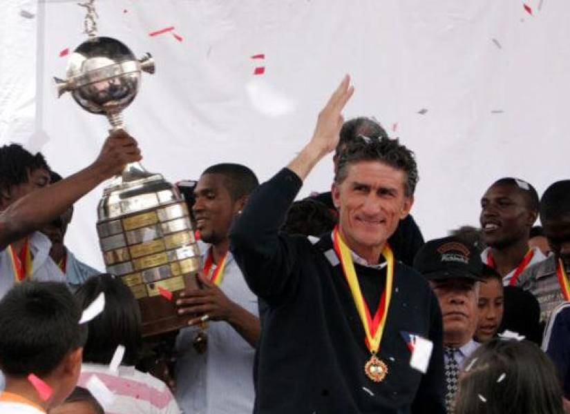 Edgarco Bauza ganó la Copa Libertadores con Liga de Quito.