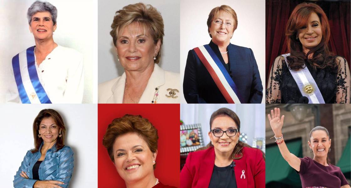 Quiénes son las 7 mujeres que fueron elegidas presidentas en América Latina antes de Claudia Sheinbaum