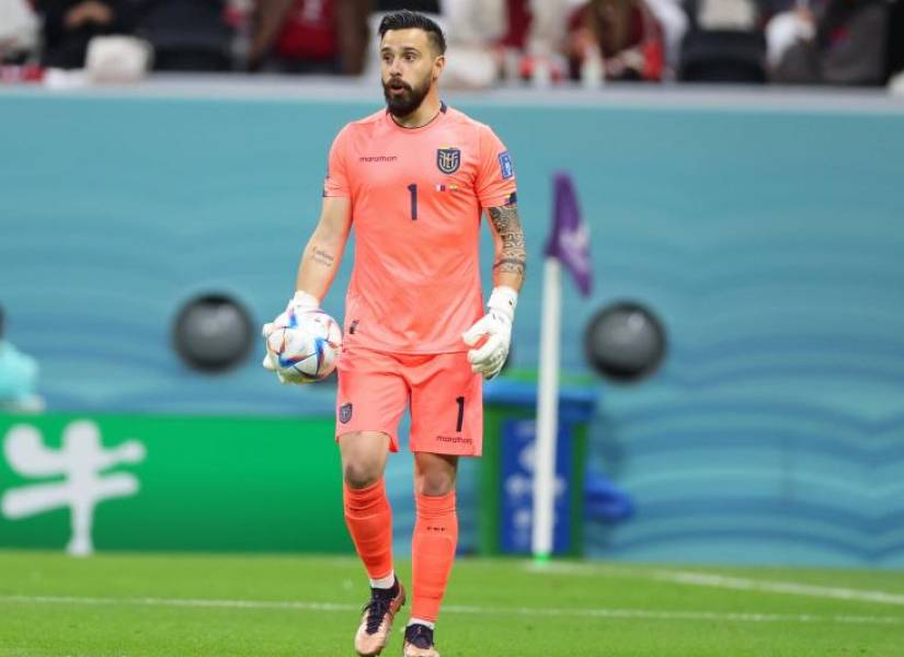 Galíndez como portero titular en el Mundial de Qatar 2022.