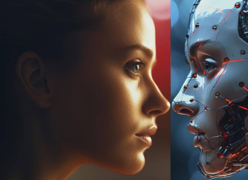 Humano y robot