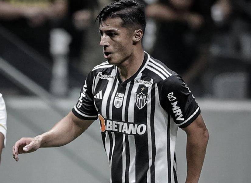 Alan Franco con los colores del Atlético Mineiro.