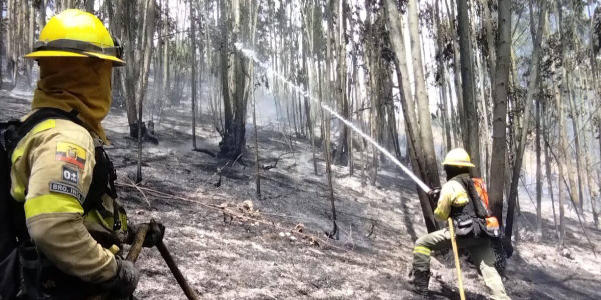 Las condiciones favorables para la propagación de incendios se mantendrán hasta el 15 de septiembre en Ecuador