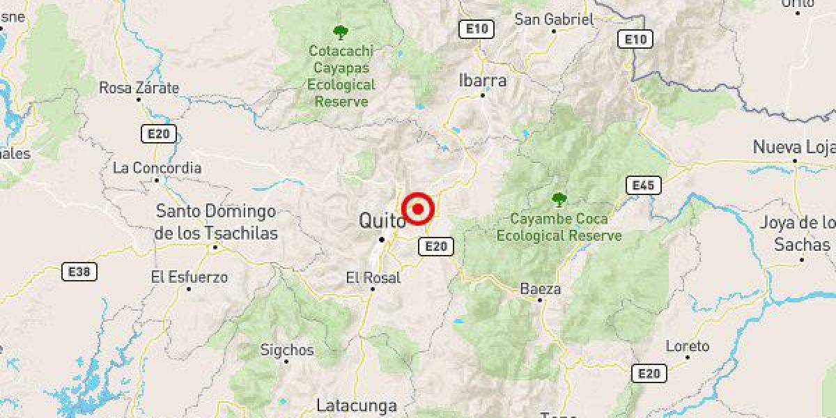 Un sismo de magnitud 2,9 sacudió el suroriente de Quito el 12 de diciembre