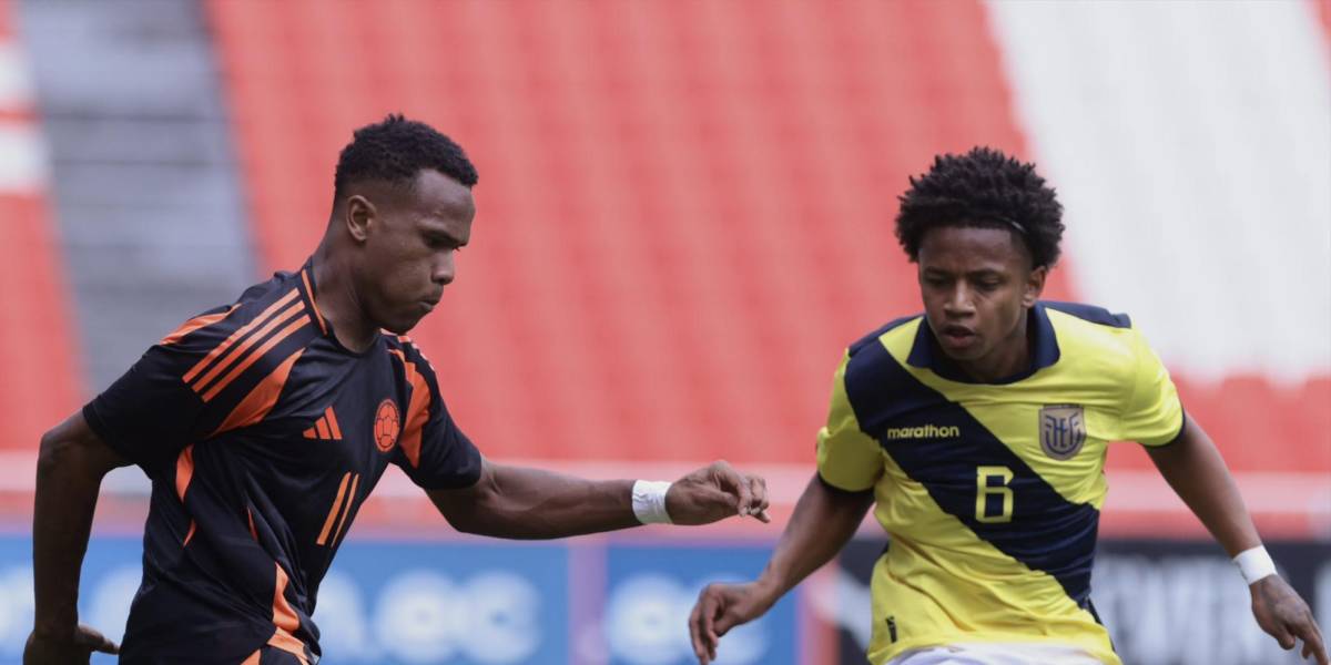 La selección de Ecuador sub 20 perdió ante Colombia en un juego amistoso