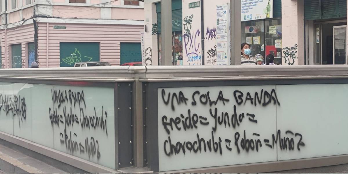 Estación del Metro de Quito fue vandalizada