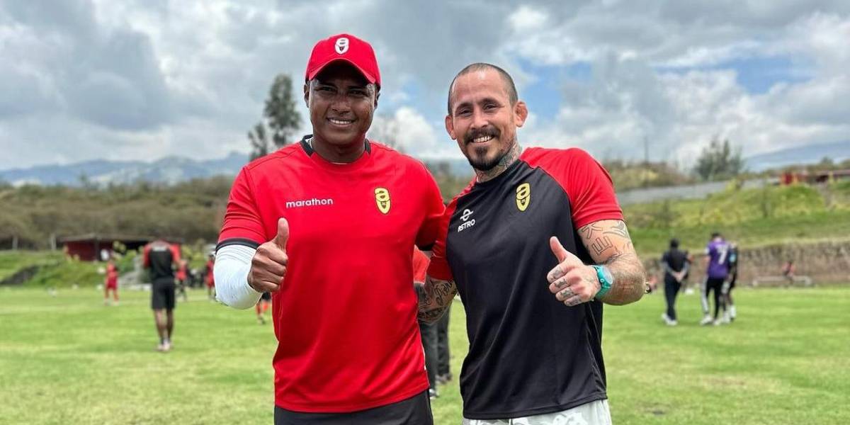 Marlon Chito Vera visitó al AV25, equipo de Antonio Valencia