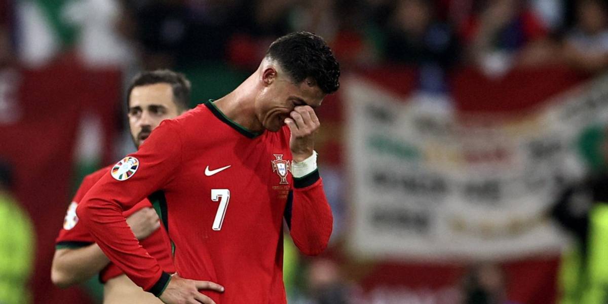 Cristiano Ronaldo lloró, tras fallar un penal en la Eurocopa