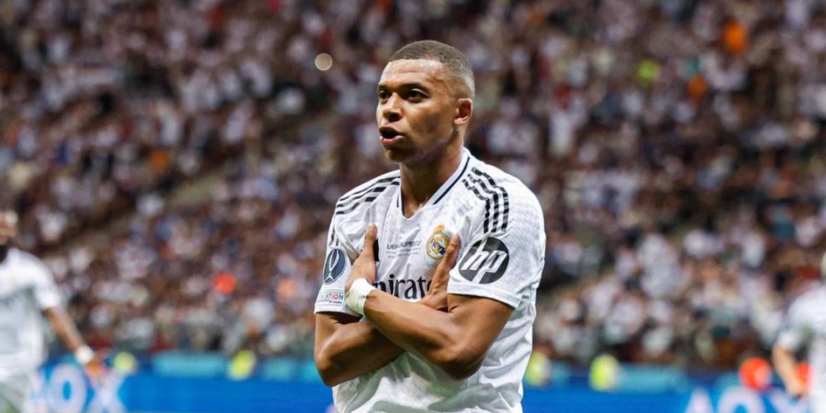 Real Madrid, con gol de Kylian Mbappé, quedó campeón de la Supercopa de Europa