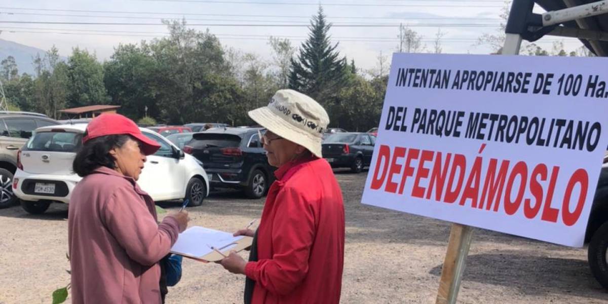 Vecinos recogen firmas para defender al Parque Metropolitano Guangüiltagua