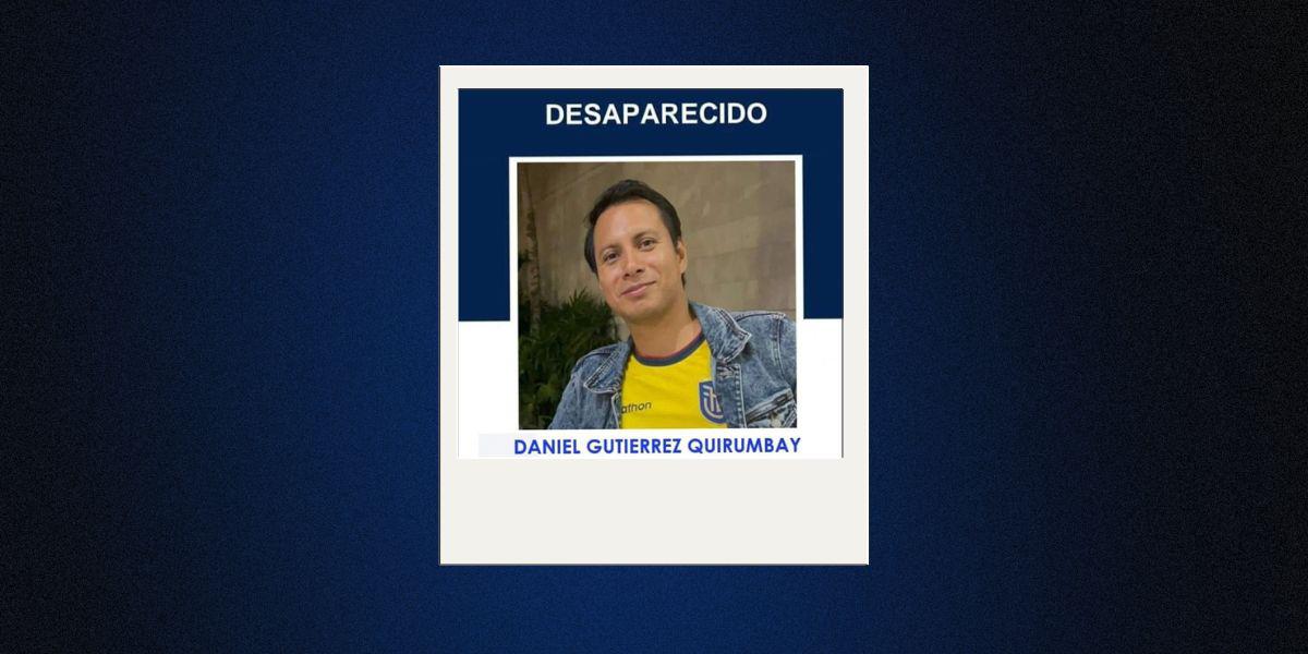 Daniel Gutiérrez Quirumbay está desaparecido desde el 13 de marzo, en Santa Elena