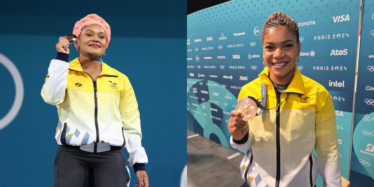 Neisi Dajomes y Angie Palacios, medallistas olímpicas, llegan a Ecuador