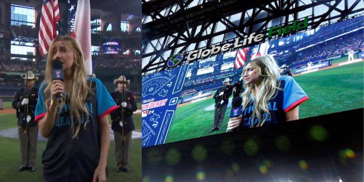 La cantante Ingrid Andress cantó borracha el himno nacional en un estadio y ahora pide disculpas
