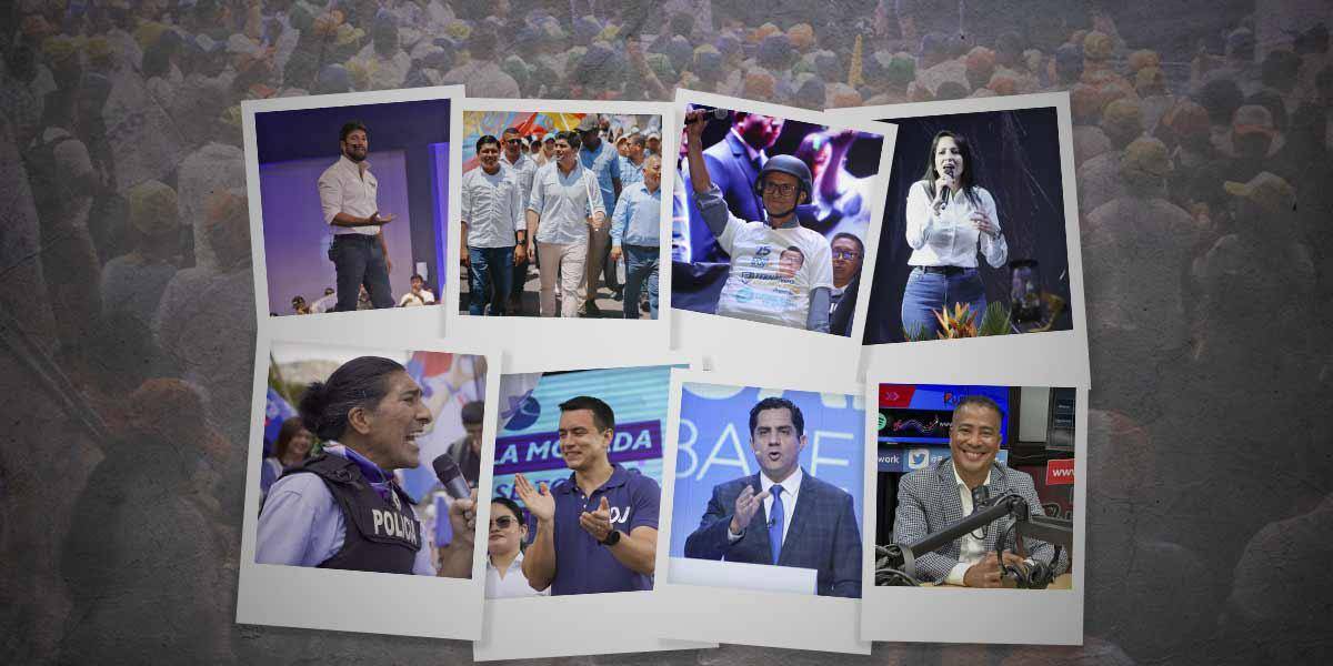 Elecciones Ecuador 2023: así fue el cierre de campaña de los candidatos presidenciales